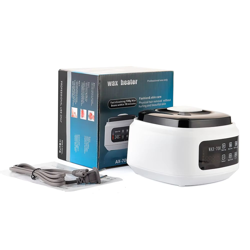 500ML Electric Wax Warmer – Fast-Melting Hair Removal & Skincare Wax Heater with LCD Display