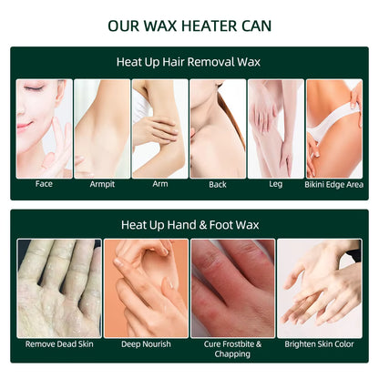 500ML Electric Wax Warmer – Fast-Melting Hair Removal & Skincare Wax Heater with LCD Display